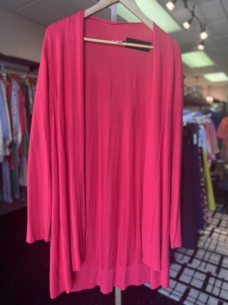 VTG Susan Graver - Duster Cardigan - Watermelon Red