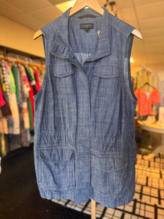 Talbots - Chambray Vest