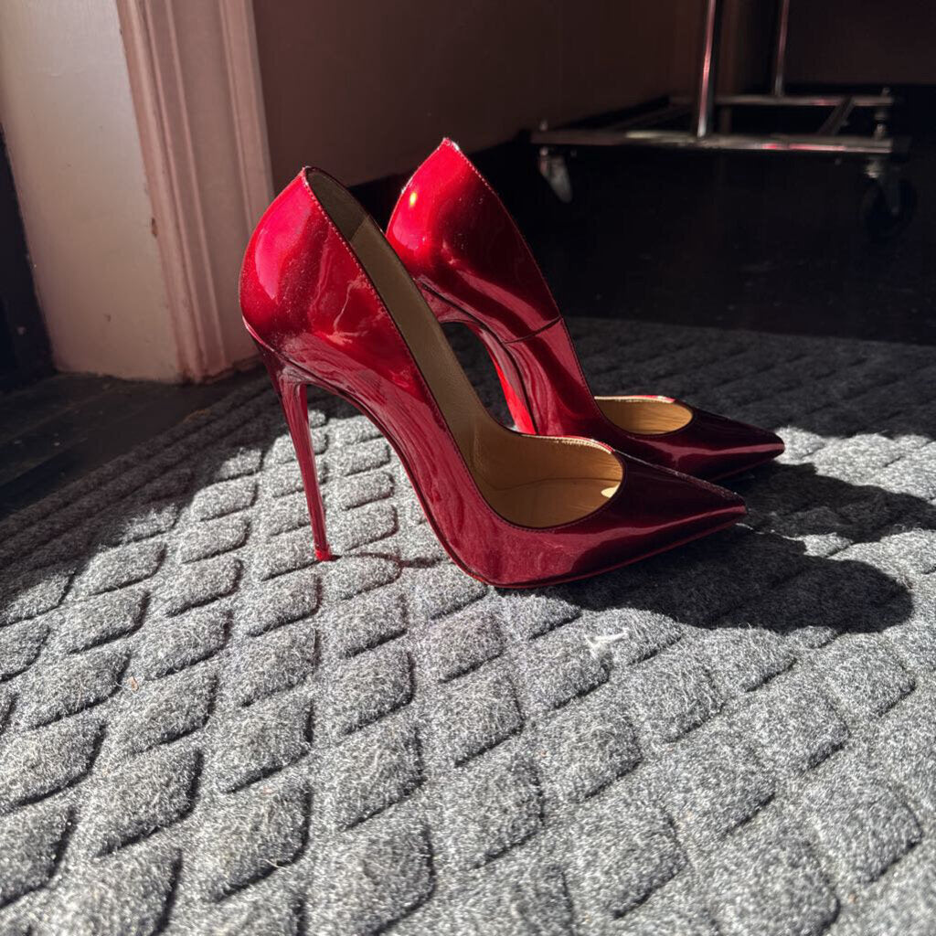 Christian Louboutin-120mm So Kate Patent Pointed-Toe Pumps