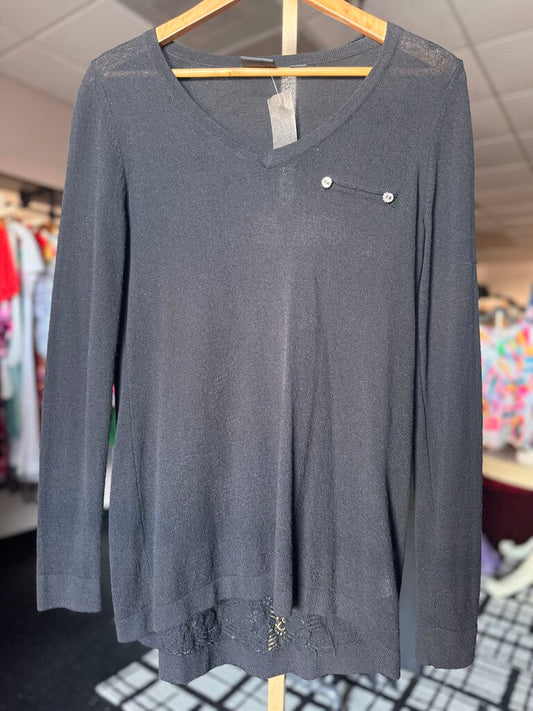 Tribal - Lightweight Sweater - Black