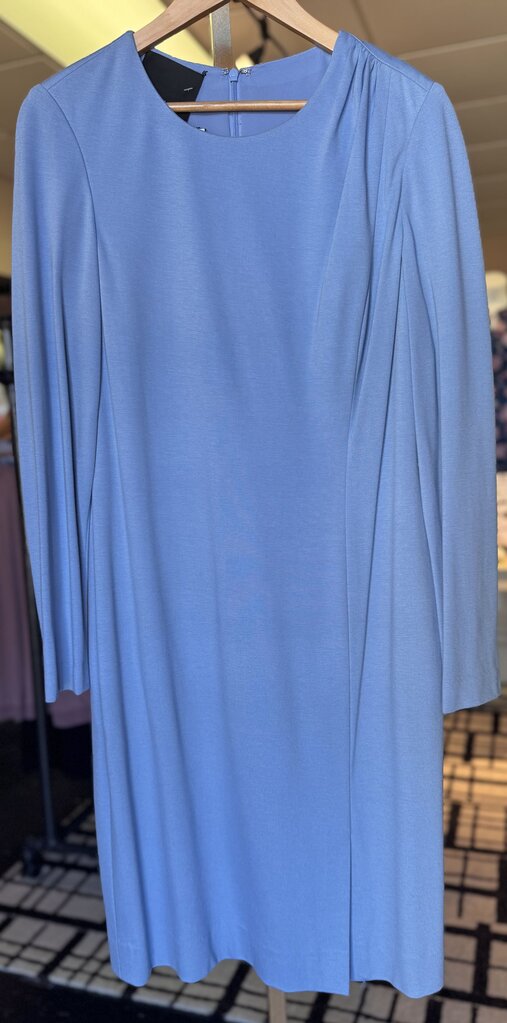Carlisle - LS Ponte Sheath Dress - Powder Blue