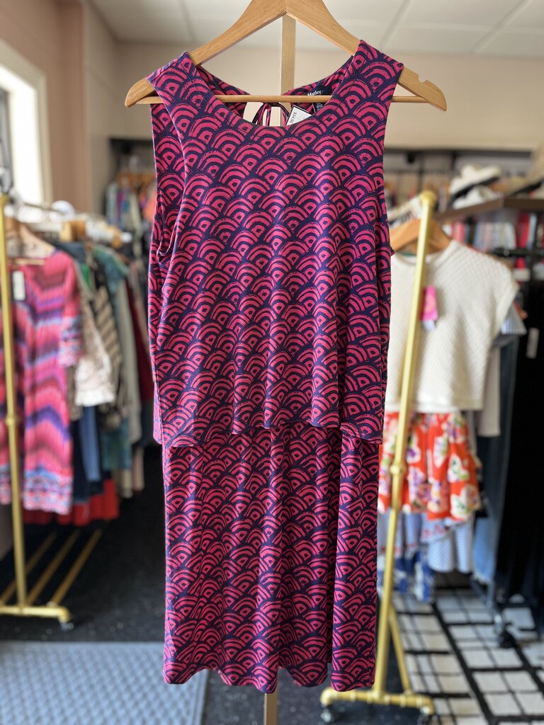 Hatley- Roberta Dress - Pink/Navy Pattern
