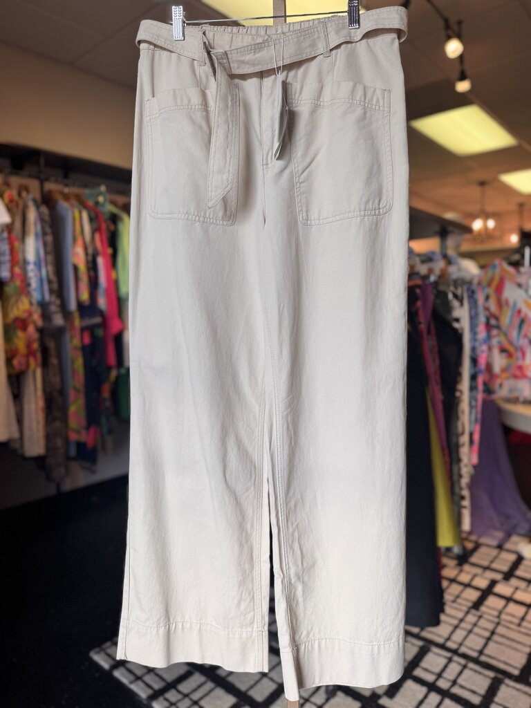 Lilla P-NWT-Slant Pocket Twill Pants in Eggshell