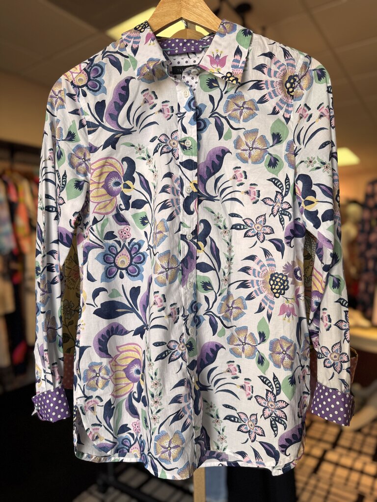 Talbots- Classic Button Down- Floral Print