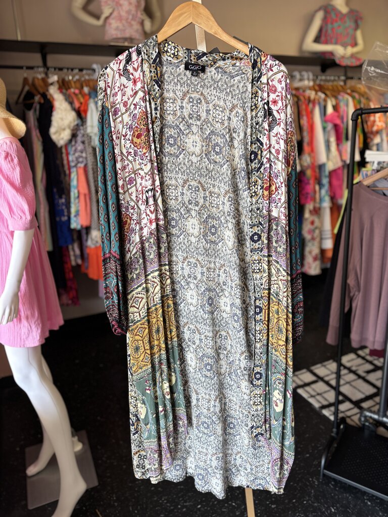 GiGiO- Boho Printed Open Duster