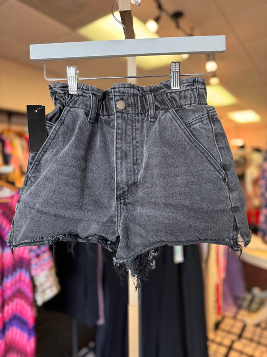 Solai - Black Denim Shorts