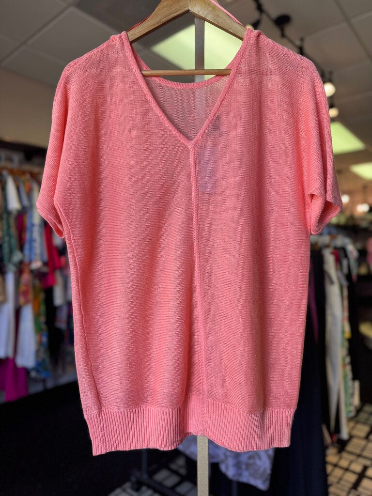 Talbots - V-Neck Short Sleeve Pullover Sweater