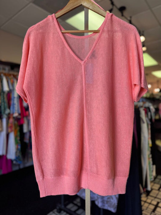 Talbots - V-Neck Short Sleeve Pullover Sweater