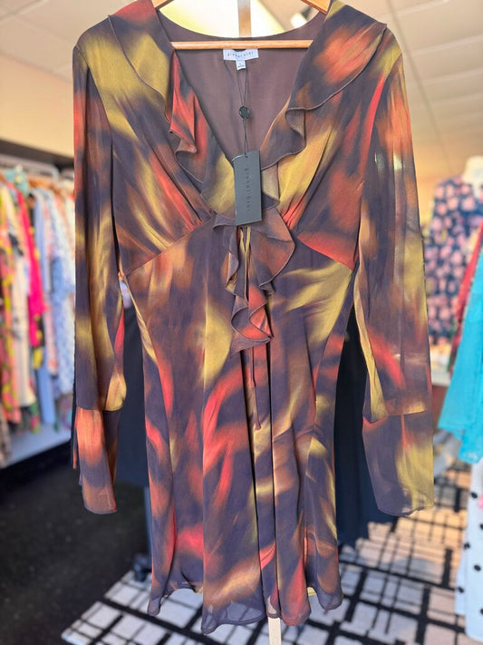 Gianni Bini-NWT-LS Chiffon Hillary Dress