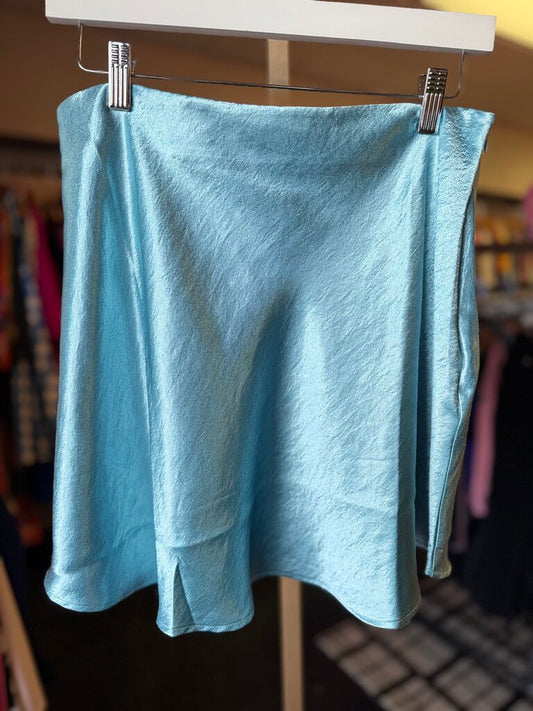 Double Zero-NWT-Satin Skirt - Blue