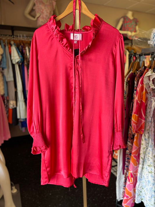 Mary George-NWT-Harper Dress in Beetroot