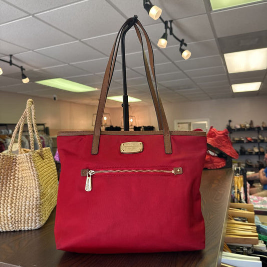 Michael Kors-Kempton Nylon Tote in Red