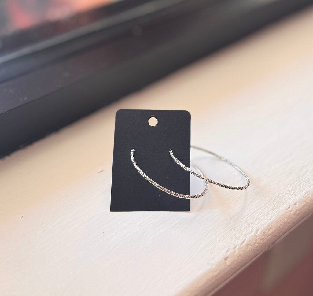 Silver Hoop Earrings