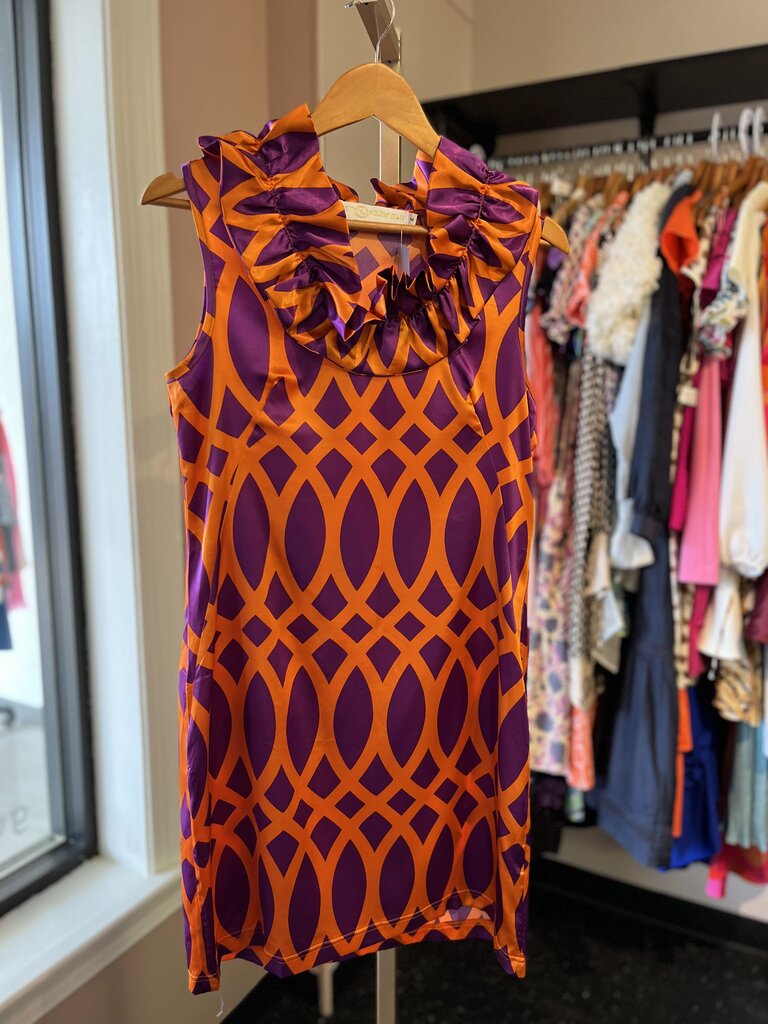 Tracy Negoshian- Grace Dress in Purple/Orange