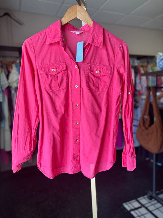 Lilly- Cruiser Button Down in Pink