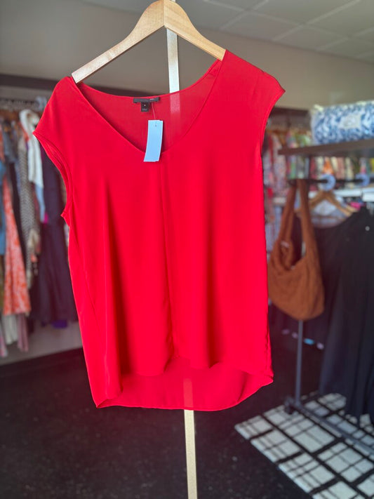 J.Crew - Flowy V-Neck Sleeveless Top in Red