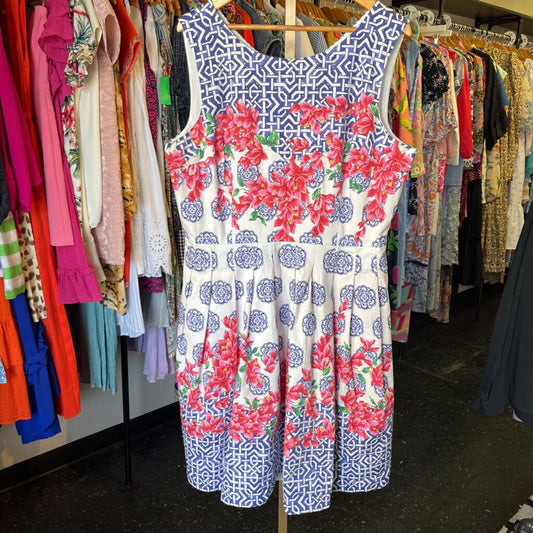 Talbots - Floral Fit & Flare Sleeveless Dress