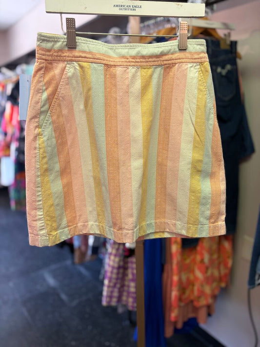 LOFT - Vertical Stripe Mini Skirt