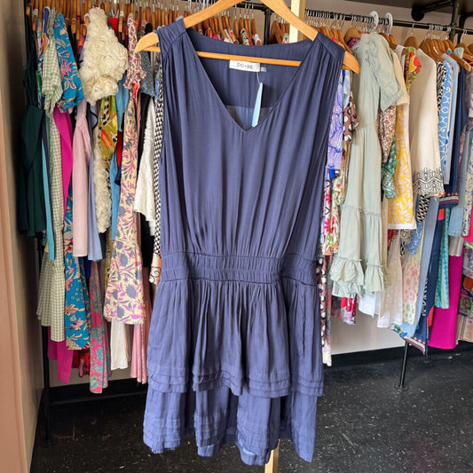 Do+Be- Sleeveless V-Neck Dress - Navy
