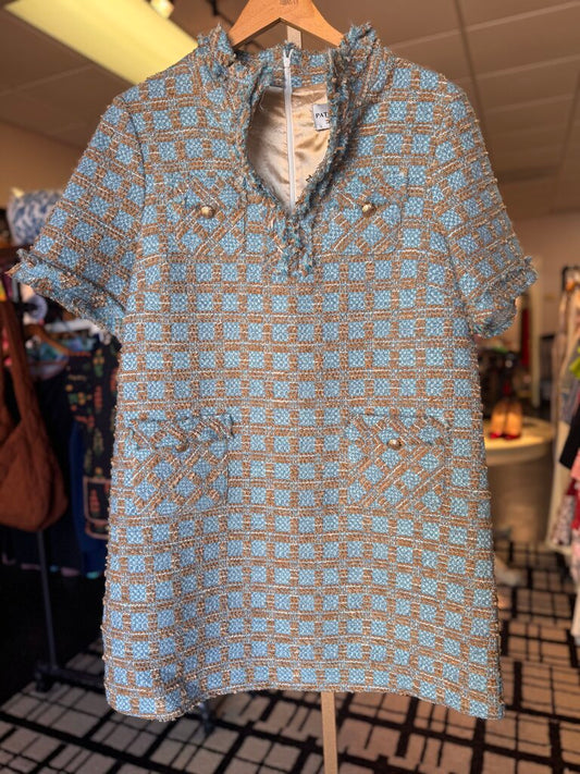 Patty Kim - NWT Windsor Dress in Camel/Blue