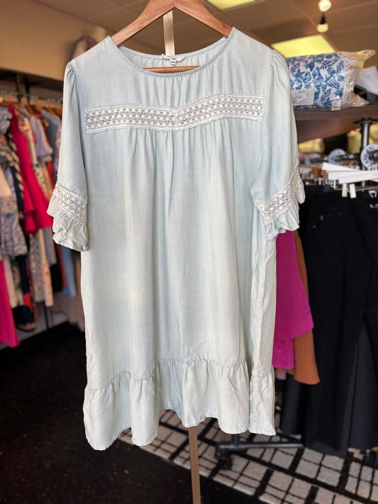 Easel - SS Chambray Dress
