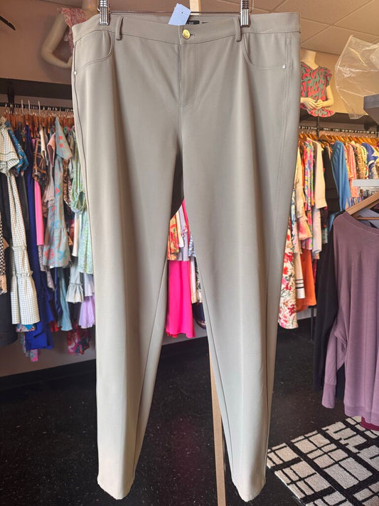 Lafayette 148 NY- Acclaimed Stretch Mercer Pant in Nougat
