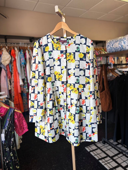 VTG Sweet Sinammon Colorful Dress Coat