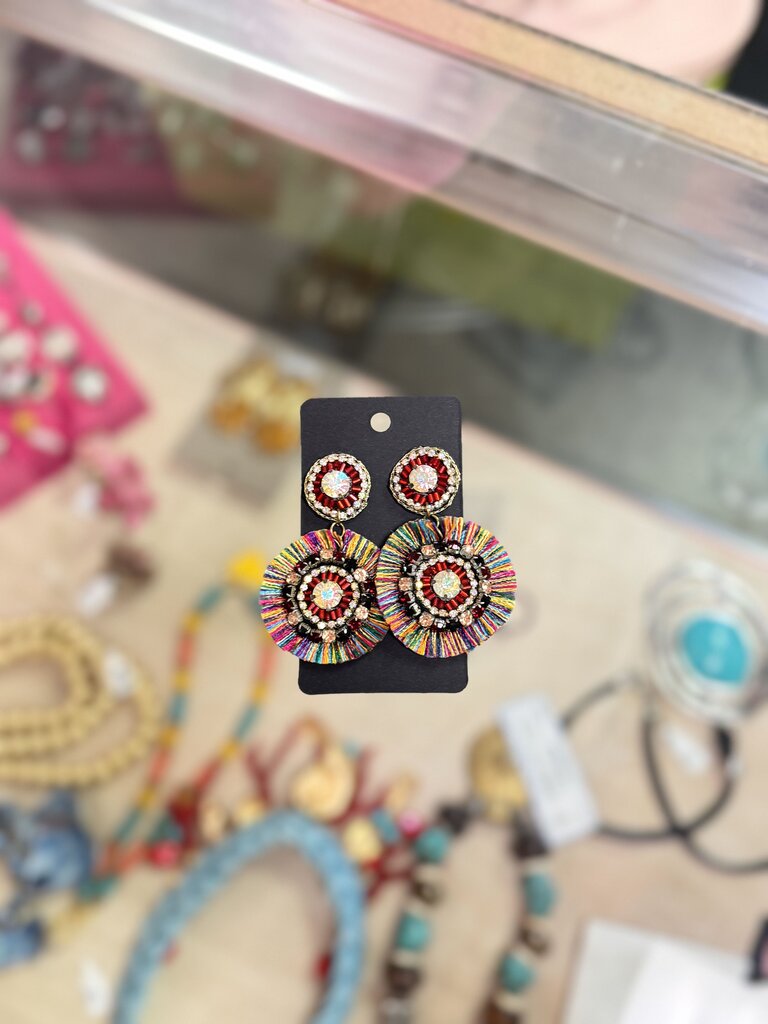 Tassel/Rhinestone Earrings