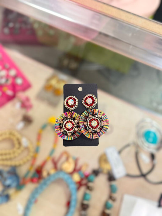 Tassel/Rhinestone Earrings