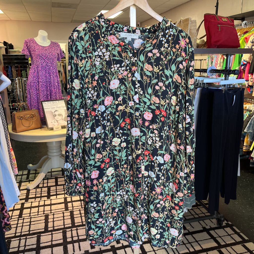 LOFT - LS Floral Dress