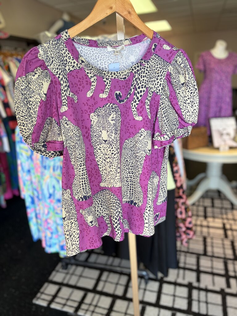 Tyler Boe - Cheetah Puff Sleeve Tee