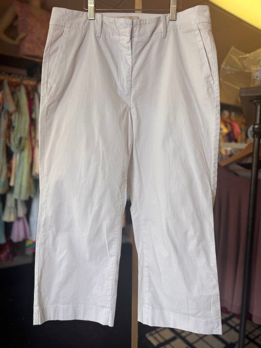 Talbots - Knit Cropped Pants - White