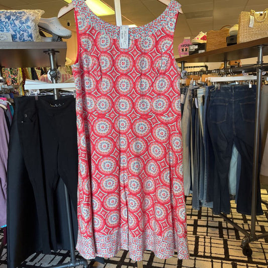 Talbots - Fit & Flare Dress with Medallion Print