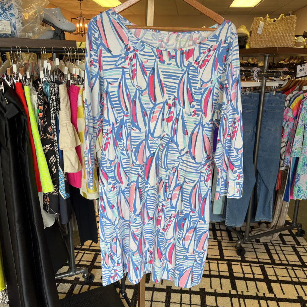 Lilly- Marlowe Dress in "Red Right Turn"