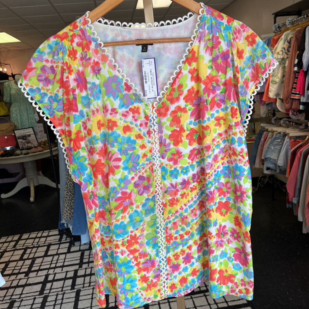 Talbots - SS Floral Top