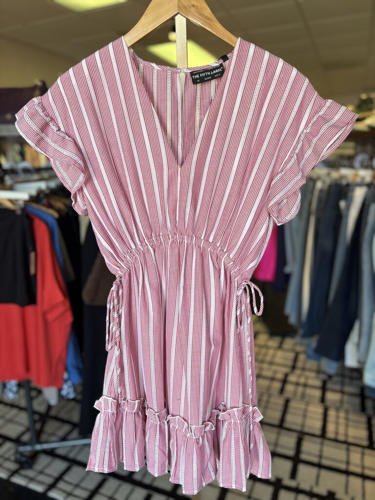 The Fifth Label - Kite Striped Mini Dress - Red/White