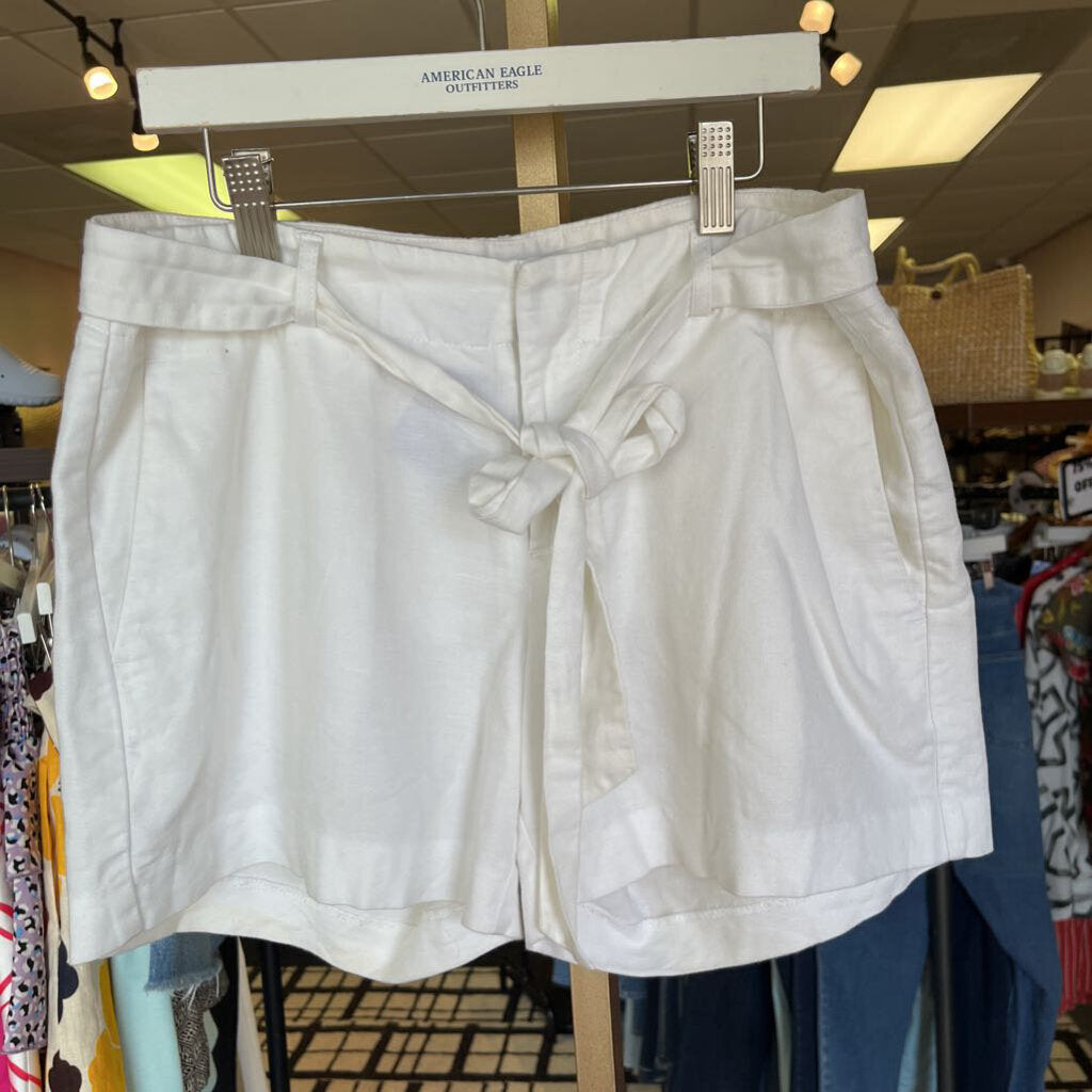 Banana Republic - White Linen Blend Shorts
