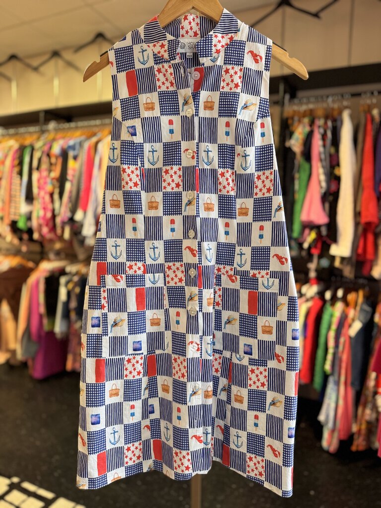 Holly Shae - Miller Dress - Red, White and Blue Print
