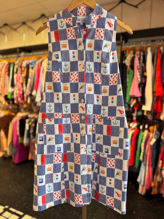 Holly Shae - Miller Dress - Red, White and Blue Print