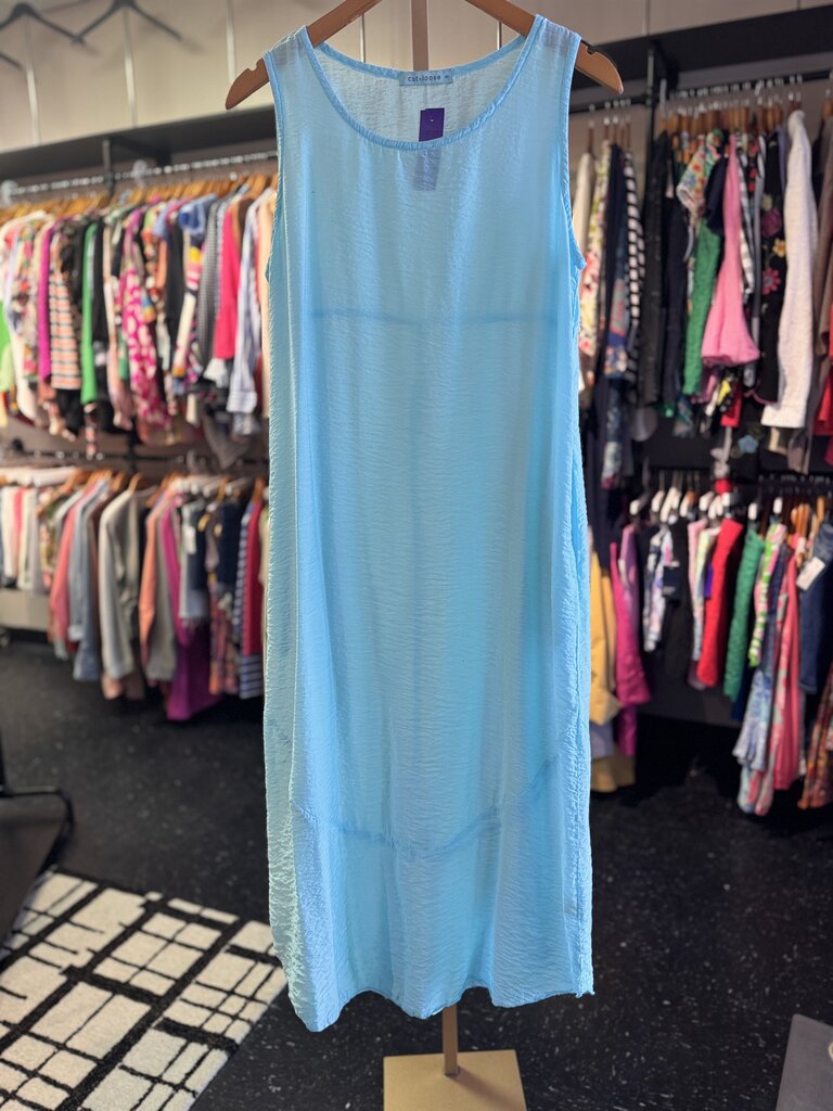 Cut Loose - Crinkle Dress in Fountain