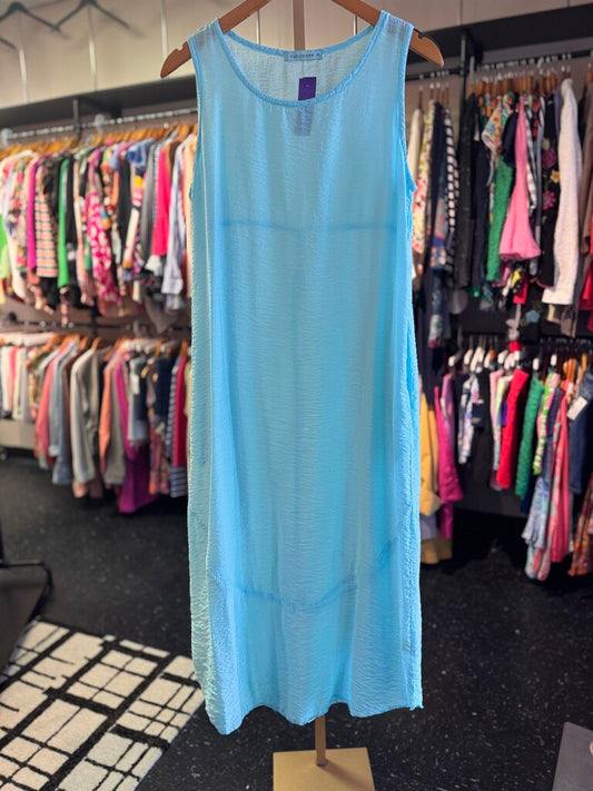 Cut Loose - Crinkle Dress in Fountain