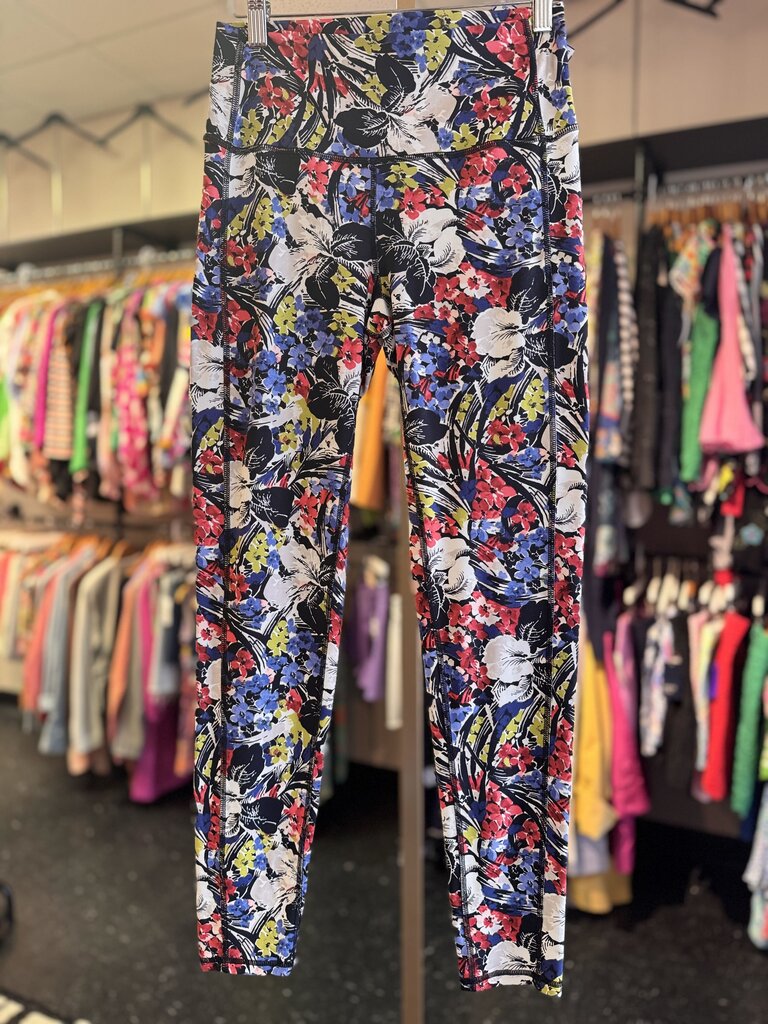 LRL - Hawaiian Floral Print Active Leggings