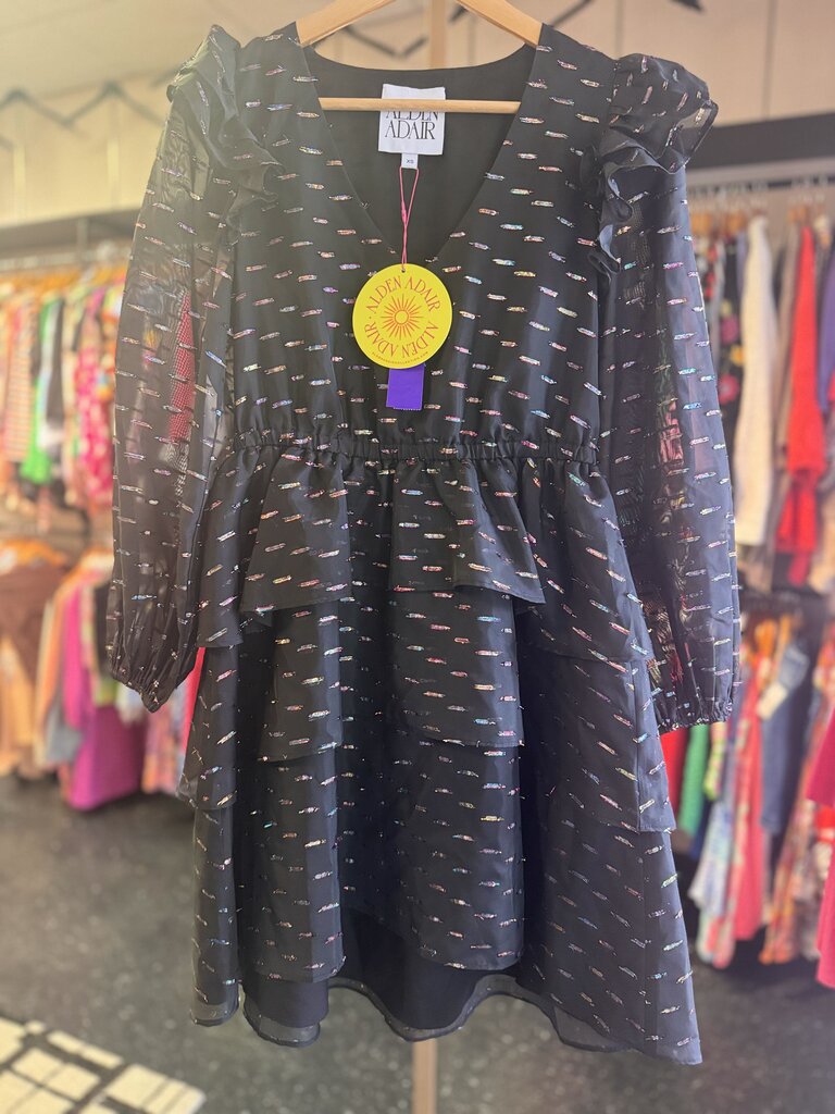 Alden Adair-NWT Black Dot Lexi Dress