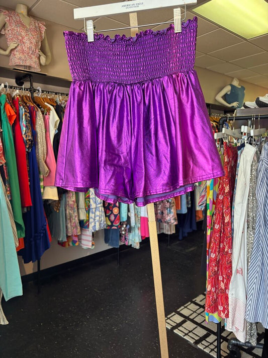Peach Love-NWT First Quarter Shorts - Purple