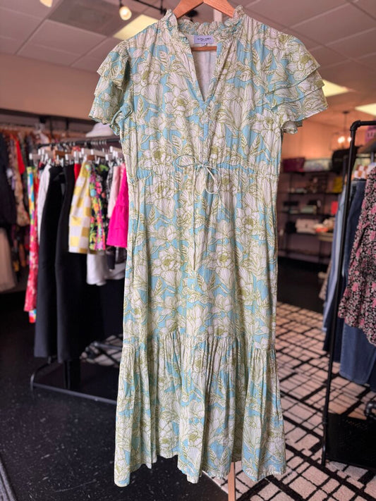 Olivia James the Label - Delia Midi Dress in Floral Print