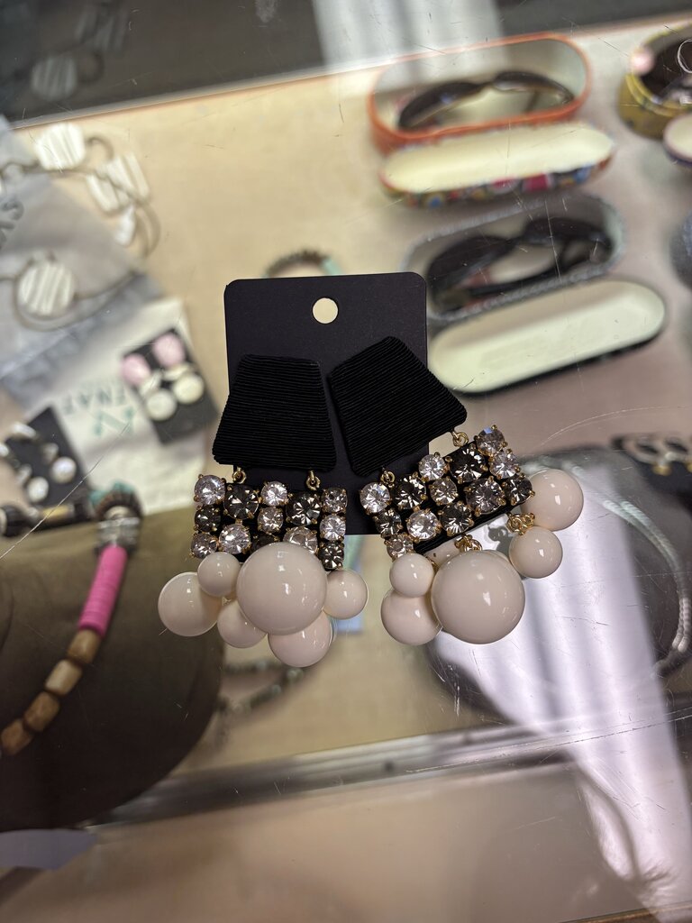 Rhinestone Bauble Earrings