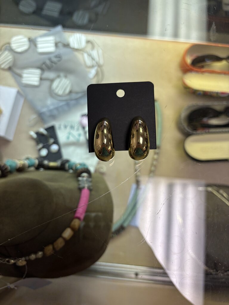 Gold Chunky Hoop Earrings