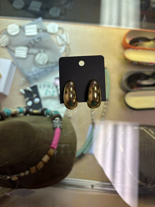 Gold Chunky Hoop Earrings