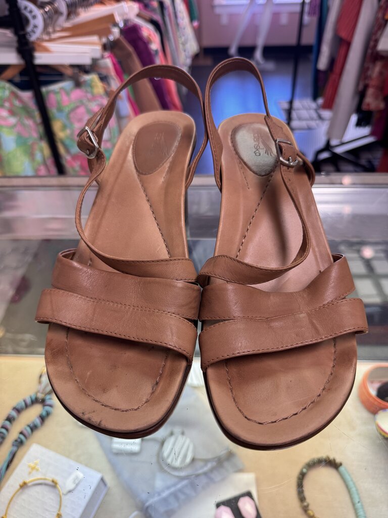 Dansko - Slingback Wedge Sandals - Camel