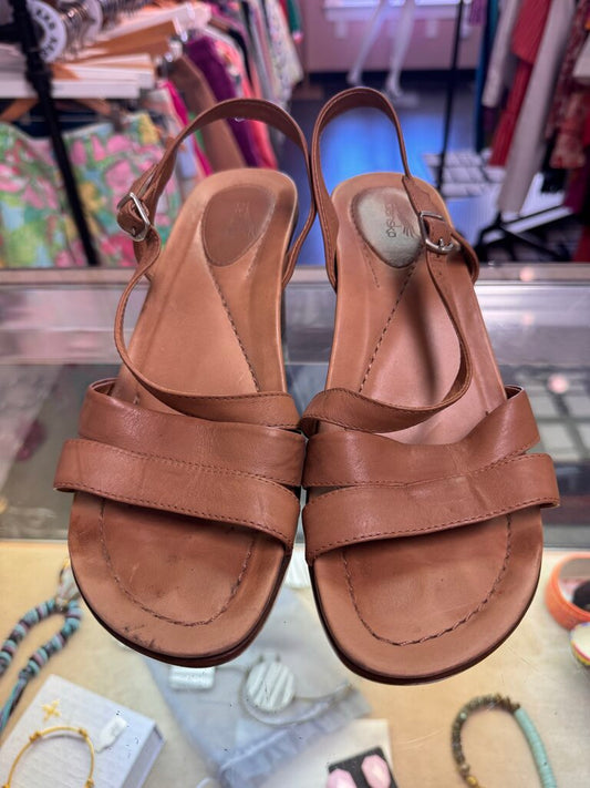 Dansko - Slingback Wedge Sandals - Camel